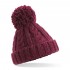 Cappellino neonato con risvolto e pompon - Beechfield