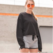 CROPPED SLOUNGE SWEAT 