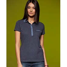 Polo Donna Mania Corta Denim