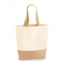 Shopper Canvas con Base in Juta - Westford Mill 