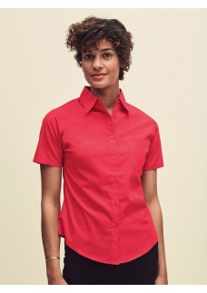 LADIES POPLIN SHIRT SHORT SLEEVE FR650140