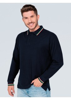 POLO UOMO MANICA LUNGA REGULAR ITALIA PORA210LSITA