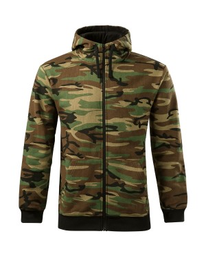 FELPA DA UOMO CAMO ZIPPER C19