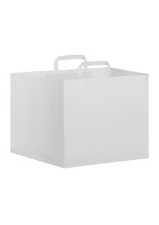 SHOPPER IN CARTA - WHITE/BLACK TAKE AWAY PG023