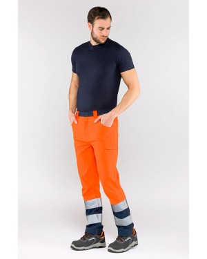 PANTALONE ECOLIGHT H.V. ARANCIO 2590A