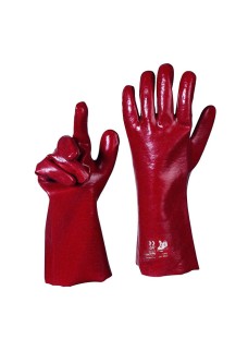 GUANTO PVC ROSSO CM.60 3069