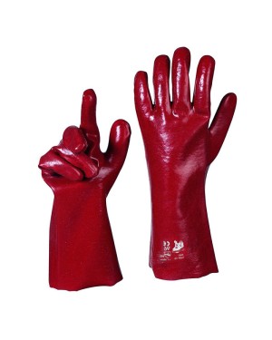 GUANTO PVC ROSSO CM.60 3069