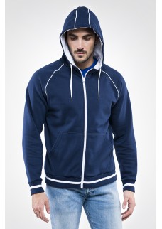 FELPA ENJOY FULL ZIP CON CAPPUCCIO E0510