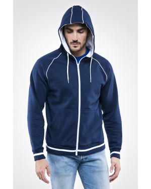 FELPA ENJOY FULL ZIP CON CAPPUCCIO E0510