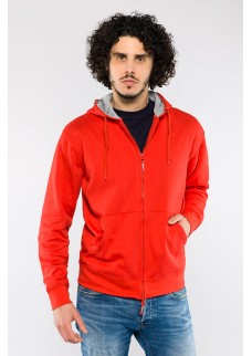 FELPA ATHENA FULL ZIP CON CAPPUCCIO E0902