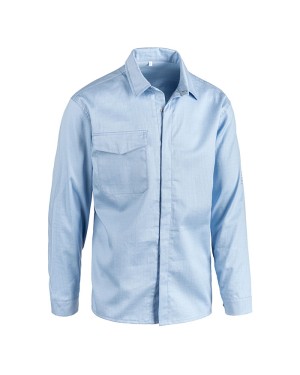 CAMICIA OXFORD AZZURRA MULTINORMA X160AZ