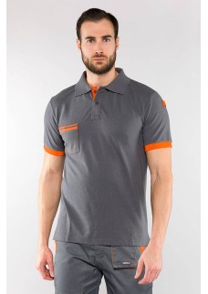 POLO SPAZIO SJ GRIGIO/ARANCIO N270GA