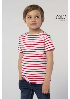 T-SHIRT BAMBINO GIROCOLLO RIGATA MILES KIDS 01400