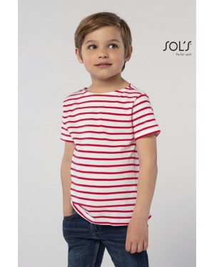 T-SHIRT BAMBINO GIROCOLLO RIGATA MILES KIDS 01400