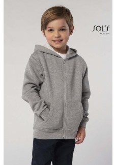 FELPA BAMBINO FULL ZIP CON CAPPUCCIO STONE KIDS 02092