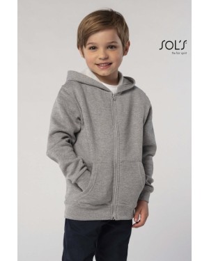 FELPA BAMBINO FULL ZIP CON CAPPUCCIO STONE KIDS 02092