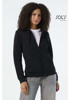 FELPA DONNA FULL ZIP CON CAPPUCCIO SPIKE WOMEN 03106