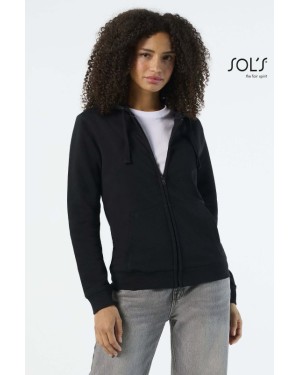 FELPA DONNA FULL ZIP CON CAPPUCCIO SPIKE WOMEN 03106