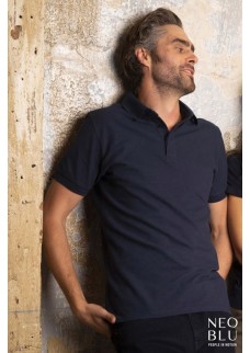 POLO UOMO PIQUÉ CON ABBOTTONATURA NASCOSTA OWEN MEN 03188