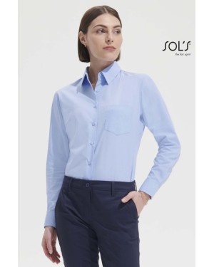 CAMICIA DONNA POPELINE MANICA LUNGA EXECUTIVE 16060