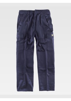 PANTALONE DA LAVORO MULTITASCHE TESSUTO IGNIFUGO SALDATIRA B1490