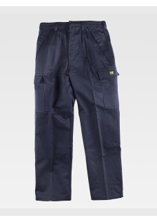 PANTALONE DA LAVORO MULTITASCHE TESSUTO ANTISTATICO IGNIFUGO B1493