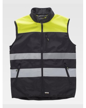 GILET BANDE RIFRANGENTI TESSUTO RIPSTOP C2921