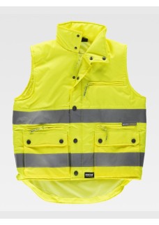 GILET IMBOTTITO TESSUTO OXFORD ALTA VISIBILITA CLASSE 2 C3209