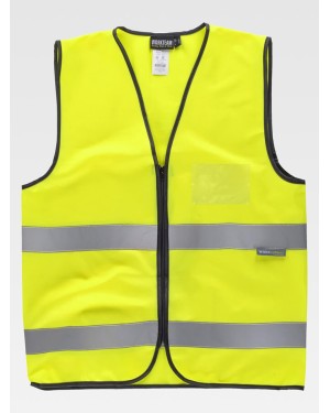 GILET HV CLASSE 2 CON PORTA BADGE C3610B