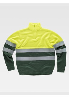 PULLOVER MEZZA ZIP ALTA VISIBILITA CLASSE 1 C5511