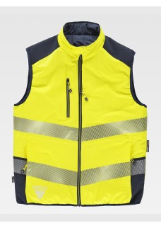 GILET IMBOTTITO REVERSIBILE ALTA VISIBILITA CLASSE 1 C8250