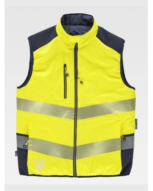 GILET IMBOTTITO REVERSIBILE ALTA VISIBILITA CLASSE 1 C8250