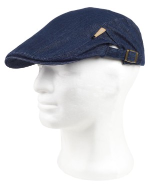 CAPPELLO STILE INGLESE TESSUTO DENIM M670