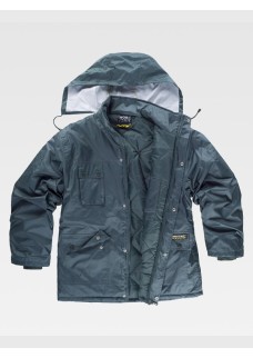 PARKA IMBOTTITO CON CAPPUCCIO TESSUTO OXFORD S1000