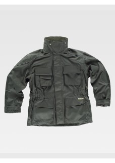 PARKA CON CAPPUCCIO IMBOTTITURA IN PILE STACCABILE S1130