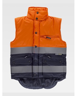 GILET IMBOTTITO TESSUTO OXFORD ALTA VISIBILITA CLASSE 1 S4035