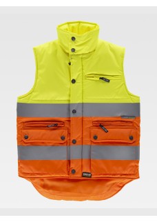 GILET IMBOTTITO TESSUTO OXFORD ALTA VISIBILITA CLASSE 2 S4036