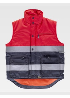 GILET IMBOTTITO TESSUTO OXFORD ALTA VISIBILITA CLASSE 1 S4037