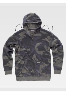 FELPA UNISEX CAPPUCCIO LEGGERA CAMOUFLAGE S8505