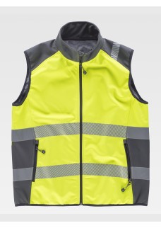 GILET SOFTSHELL BANDE RIFRANGENTI DISCONTINUE S9231