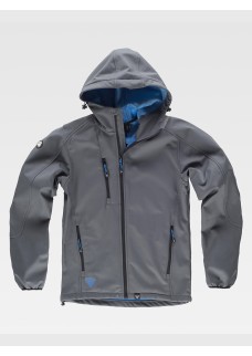 SOFTSHELL CON CAPPUCCIO E ZIP INTERA S9499