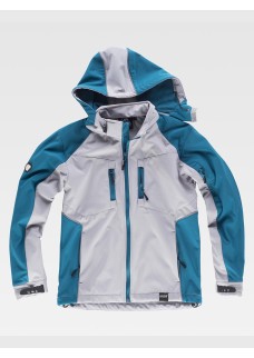 SOFTSHELL CON CAPPUCCIO E ZIP INTERA WF1040