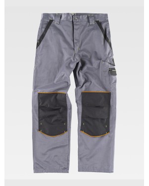 PANTALONE DA LAVORO TESSUTO ANTIMACCHIA TRIPLE CUCITURE PROTEZIONE ALLE GINOCCHIA WF1903