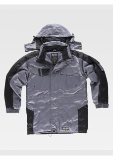 PARKA IMBOTTITO TESSUTO ANTIMACCHIA TRIPLE CUCITURE WF1912