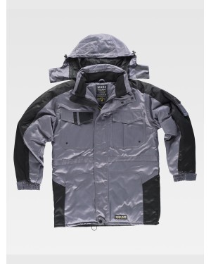 PARKA IMBOTTITO TESSUTO ANTIMACCHIA TRIPLE CUCITURE WF1912